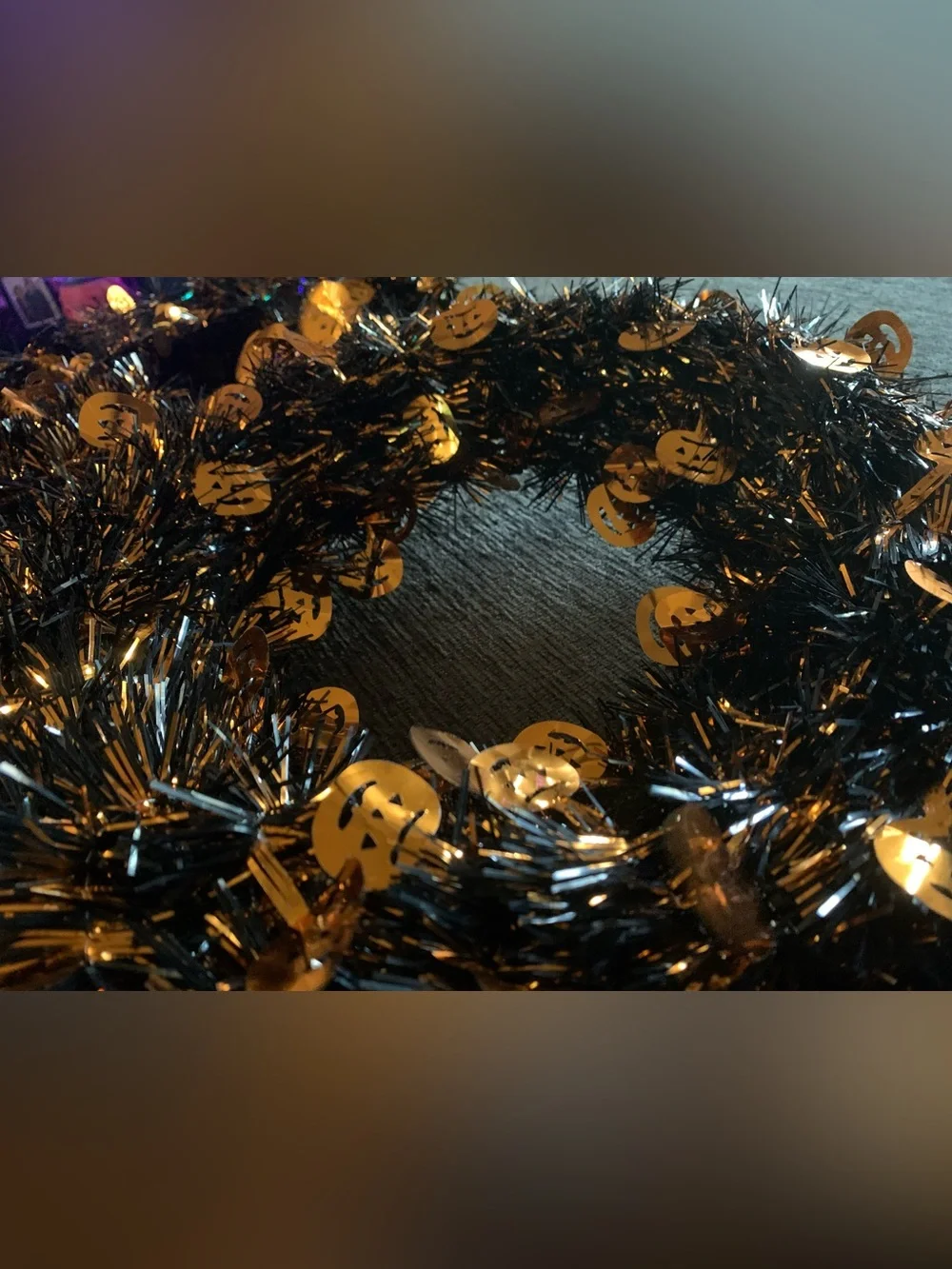 2 Halloween Pumpkin Wreath - Orange and Black Holiday Door Decor